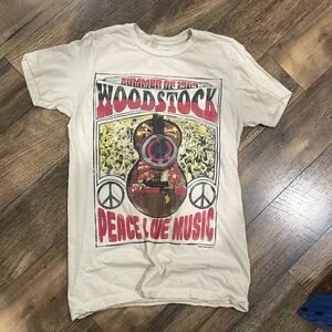 Woodstock graphic tee shirt